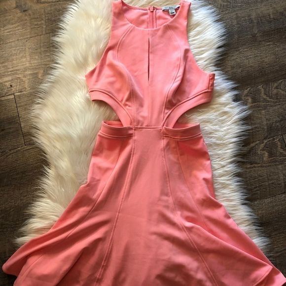 Zac Zac Posen Megan Pink Cutout Fit & Flare Dress - Picture 2 of 7